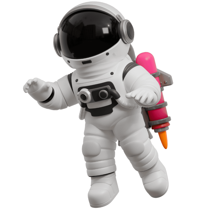 Propel 3 Flight Crew astronaut flies in with jetpack