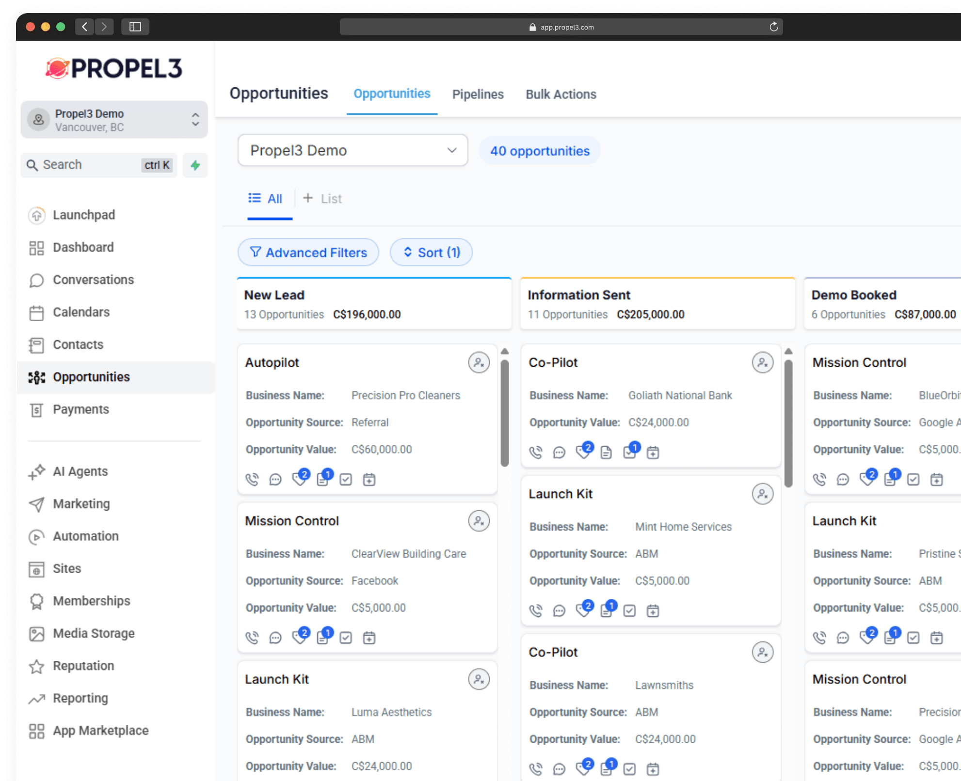Propel3 CRM